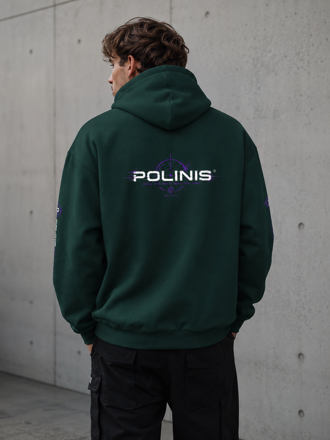 Oversized Hoodie Unisex Baumwolle recyceltes Polyester Streetwear Pullove