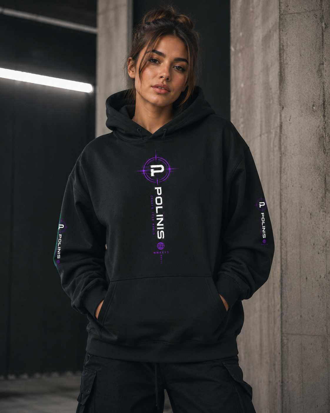 Oversized Hoodie Unisex Baumwolle recyceltes Polyester Streetwear Pullove